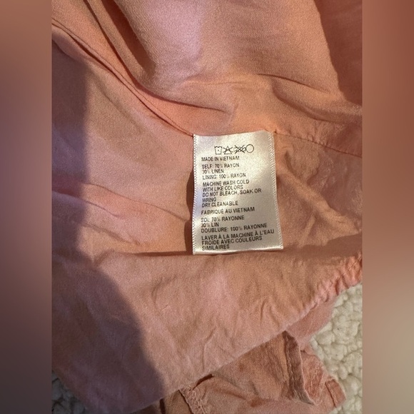 Altar’t State Women’s Sleeveless Button Down Peach Color Summer Dress Size XS - Picture 7 of 7